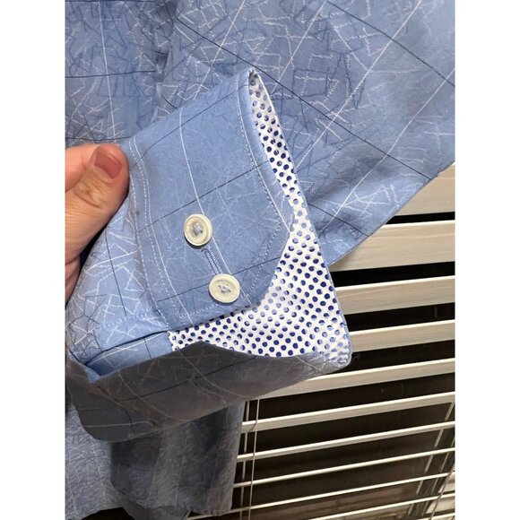 Bugatchi Button Up Dress Shirt - Size L NWT - Picture 4 of 5